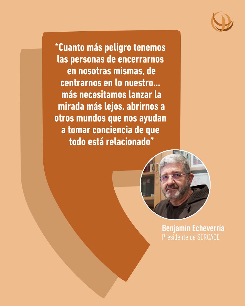 🗣️ SERCADE - SER VOZ

💬 "Todo está relacionado".

🌍 Nuestro presidente, Benjamín Echeverría, nos invita a mirar más allá de nuestras fronteras, físicas y mentales.

📰 Lee su artículo completo en nuestra web y déjate inspirar 👉 sercade.org/SERVoz