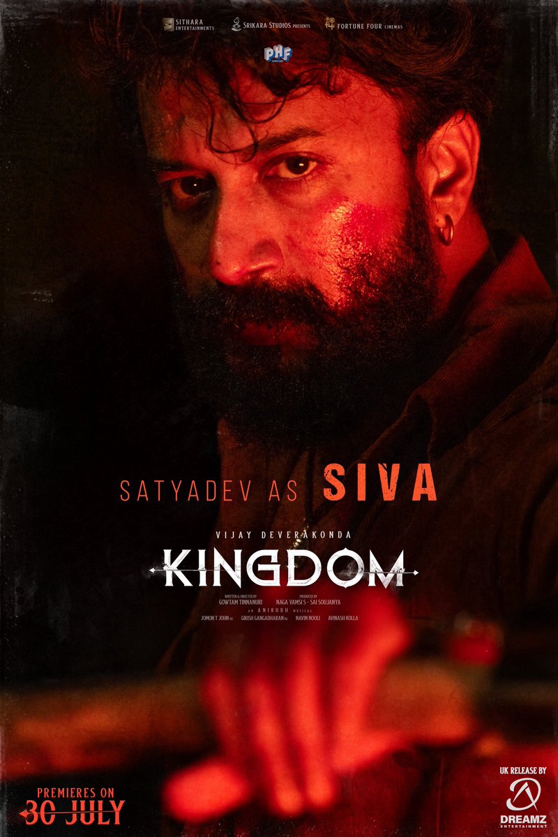 DreamZ Entertainment UK (@teamdreamze) on Twitter photo From the world of #Kingdom, Presenting the fierce <a href="/ActorSatyaDev/">Satya Dev</a> & @Venkitesh_VP who are all set to storm the Big Screens ❤️🔥❤️🔥
Premieres July 30!🤩
It’s going to be a roller coaster ride 🔥
UK Release By Dreamz Entertainment
#KingdomOnJuly31st
<a href="/TheDeverakonda/">Vijay Deverakonda</a> <a href="/anirudhofficial/">Anirudh Ravichander</a> From the world of #Kingdom, Presenting the fierce <a href="/ActorSatyaDev/">Satya Dev</a> & @Venkitesh_VP who are all set to storm the Big Screens ❤️🔥❤️🔥
Premieres July 30!🤩
It’s going to be a roller coaster ride 🔥
UK Release By Dreamz Entertainment
#KingdomOnJuly31st
<a href="/TheDeverakonda/">Vijay Deverakonda</a> <a href="/anirudhofficial/">Anirudh Ravichander</a>