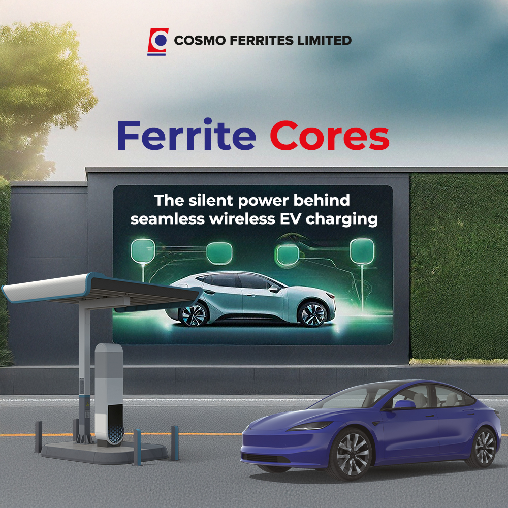 Cosmo_ferrites's tweet image. Cosmo Ferrites plays a foundational role in making wireless EV charging efficient, reliable, and scalable.

High magnetic permeability

Low core losses at high frequencies

Robust thermal stability

Made in India, trusted worldwide