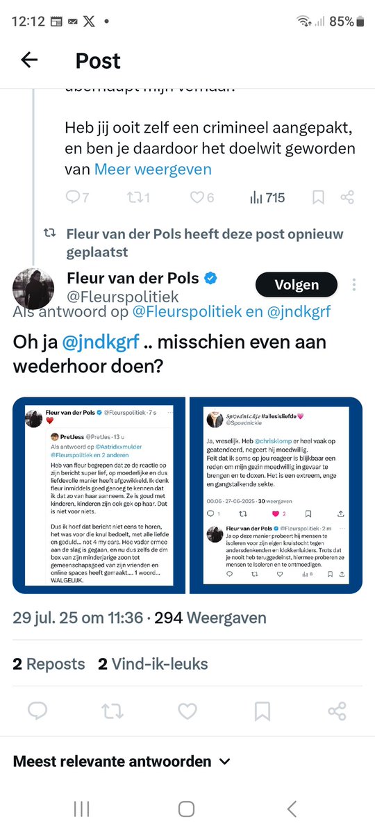 Niet nodig #ZeurFleur aka @fleurspolitiek hij hoeft alleen je tl maar te bekijken