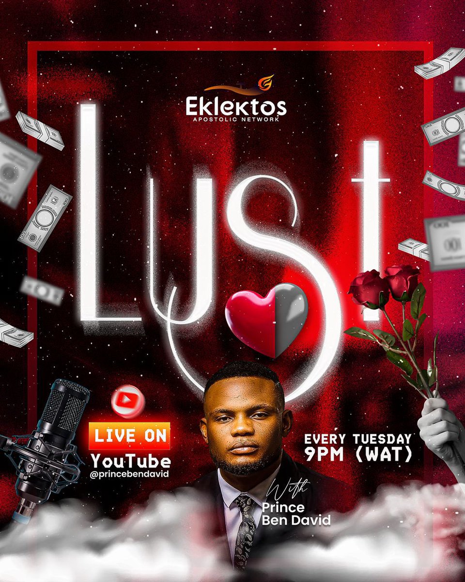 DavidPrinceBen's tweet image. Good Morning Beloved,
In Obedience to The Burden of The LORD, we are beginning a A Weekly Live Teaching Session on LUST. to expose it, confront it, and help men and women walk in freedom.
We began last week, and it was a powerful time in God’s presence.
Join us again this…