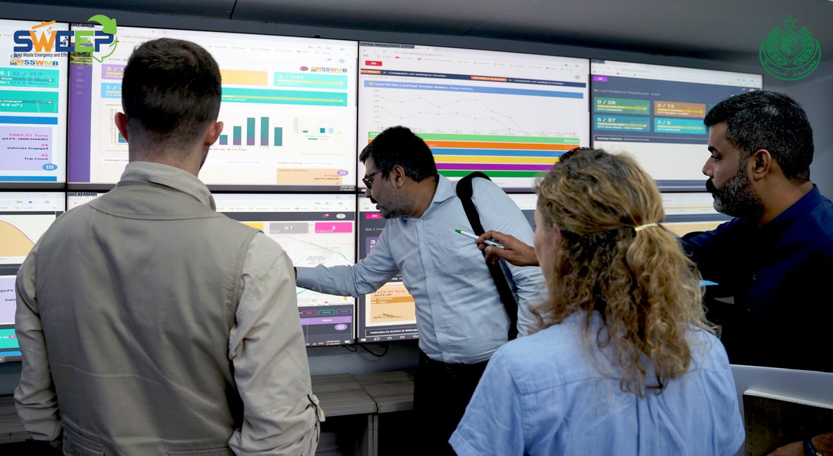 📍July 18, 2025
The <a href="/WorldBank/">World Bank</a> TCAF Mission visited PIU SWEEP to review progress on sustainable solid waste management in Karachi.
🟢 Focus: Reducing carbon emissions
🛰️ Visit: SSWMB’s Command &amp; Control Room
✅ Real-time GPS, complaint system &amp; digital monitoring

#SWEEP #Karachi