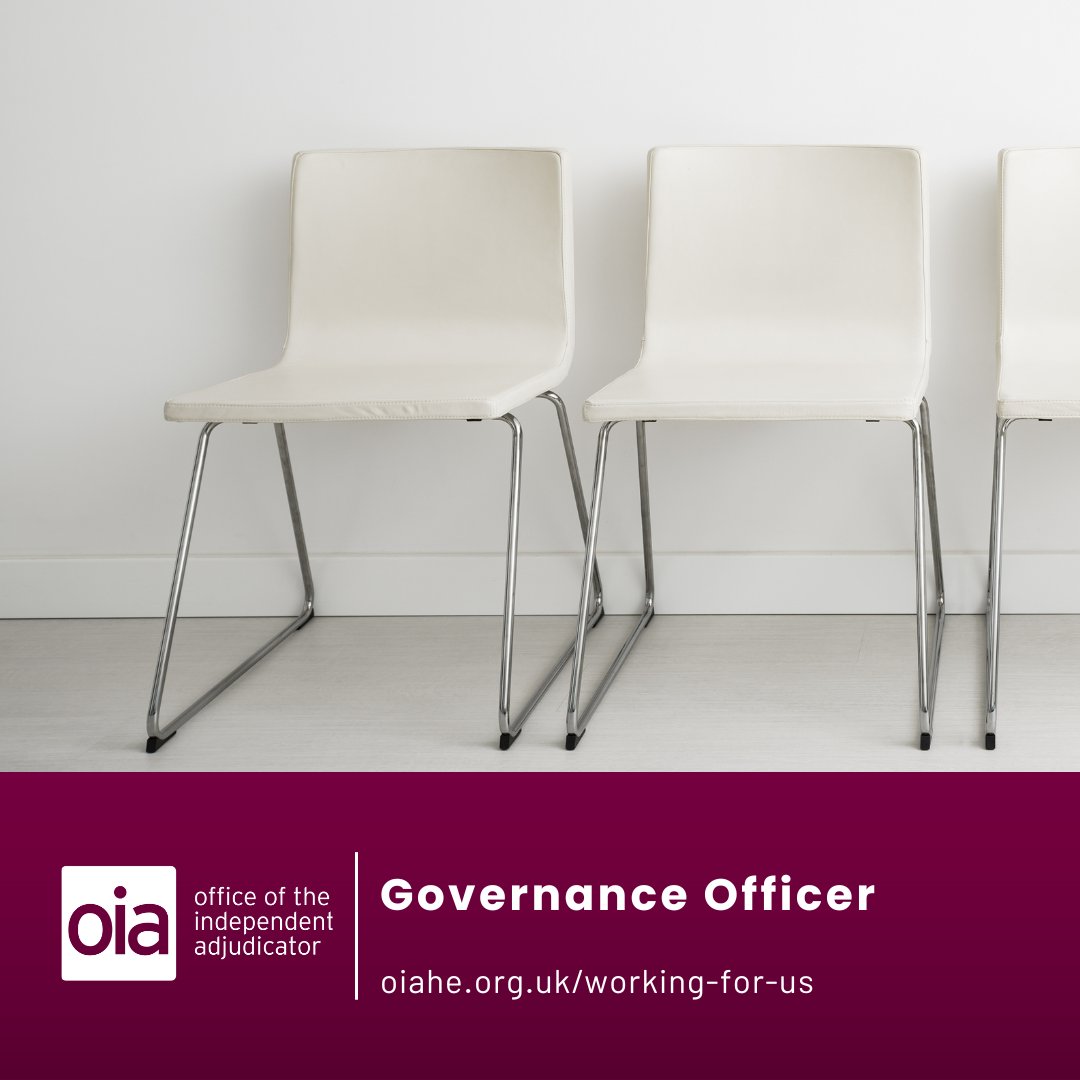We are hiring - Governance Officer

The applicant will have a strong governance or administrative background in a professional setting and be able to deal with complex organisational duties as well as more routine administrative tasks

Learn more and apply
app.beapplied.com/apply/ot9mdafh…