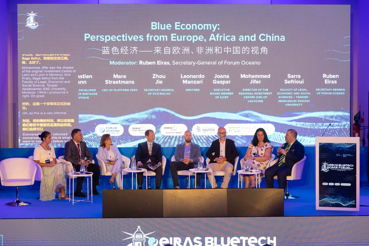 WestMED Blue Economy Initiative (@westmedstrat) on Twitter photo 🤝Strategic Blue Synergies! 300+ leaders from Europe, Africa and China assemble to advance the #BlueEconomy at the #OeirasBlueTechOceanForum in Portugal.
Organised by <a href="/forumoceano/">Fórum Oceano</a> (Portugal’s Blue Economy Cluster and National Hub for the #WestMEDInitiative & <a href="/EUAtlantic/">EU Atlantic Strategy</a>), 🤝Strategic Blue Synergies! 300+ leaders from Europe, Africa and China assemble to advance the #BlueEconomy at the #OeirasBlueTechOceanForum in Portugal.
Organised by <a href="/forumoceano/">Fórum Oceano</a> (Portugal’s Blue Economy Cluster and National Hub for the #WestMEDInitiative & <a href="/EUAtlantic/">EU Atlantic Strategy</a>),