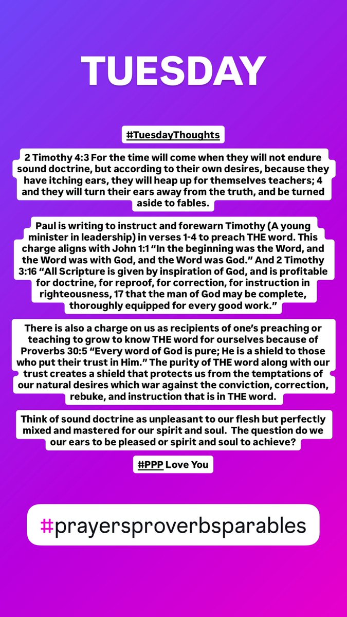 #TuesdayThoughts #PrayersProverbsParables