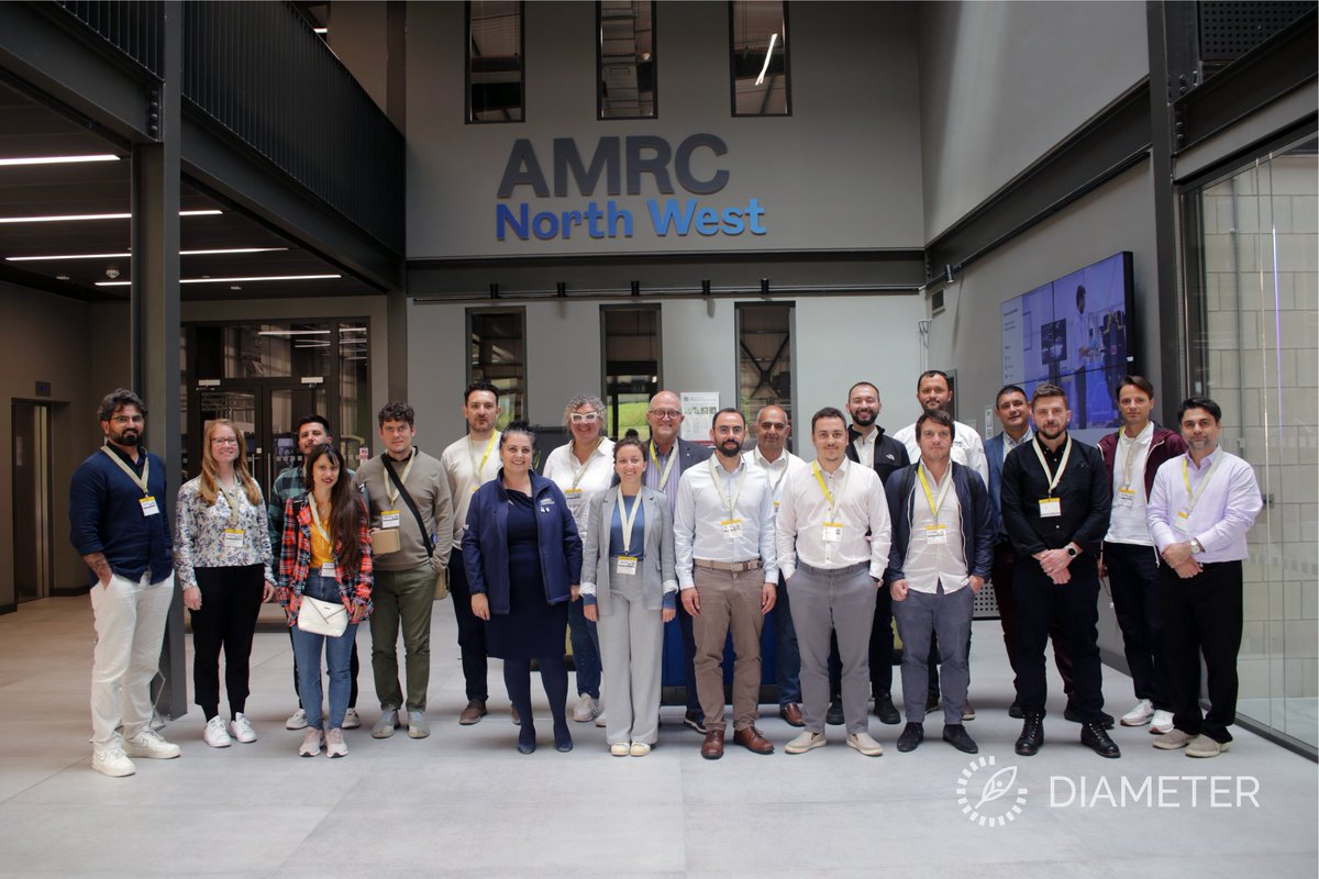 diameter_eu's tweet image. Our first General Assembly brought the DIAMETER consortium together at AMRC North West (UK) — two days of teamwork, innovation and commitment to circular-by-design additive manufacturing.
👉 Follow our journey: diameter-eu.org
 #CircularEconomy #AdditiveManufacturing