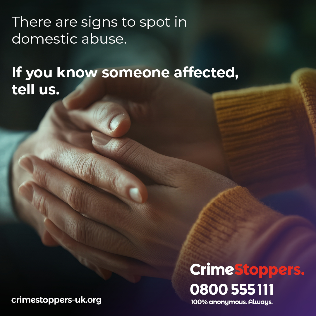 Scottish Fire and Rescue Service – Your Safety (@sfrsyoursafety) on Twitter photo Worried someone you know is a victim of domestic abuse?
You can contact <a href="/CrimestoppersUK/">Crimestoppers</a>
No one will know you spoke up. You stay 100% anonymous. Always.
Call 0800 555 111 or click to speak up via the website:
shorturl.at/Qb9Vt
You'll also find further resources and support. Worried someone you know is a victim of domestic abuse?
You can contact <a href="/CrimestoppersUK/">Crimestoppers</a>
No one will know you spoke up. You stay 100% anonymous. Always.
Call 0800 555 111 or click to speak up via the website:
shorturl.at/Qb9Vt
You'll also find further resources and support.