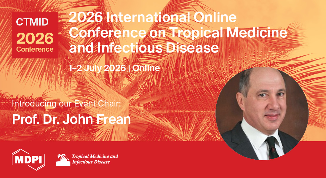 📢 Exciting news! Prof. Dr. John Frean is the Event Chair for the 2026 International Online Conference on Tropical Medicine and Infectious Disease on July 1-2, 2026.

Abstract submissions due by March 1, 2026! 
More info: sciforum.net/event/CTMID2026 #CTMID2026
