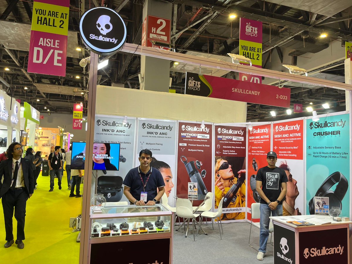 SkullcandyIndia's tweet image. Gifts World Expo Delhi highlights! 🎁

#GiftsWorldExpo #GiftsWorldExpoDelhi #GiftingSolutions #CorporateGifts #TradeShow #DelhiEvents #skullcandy