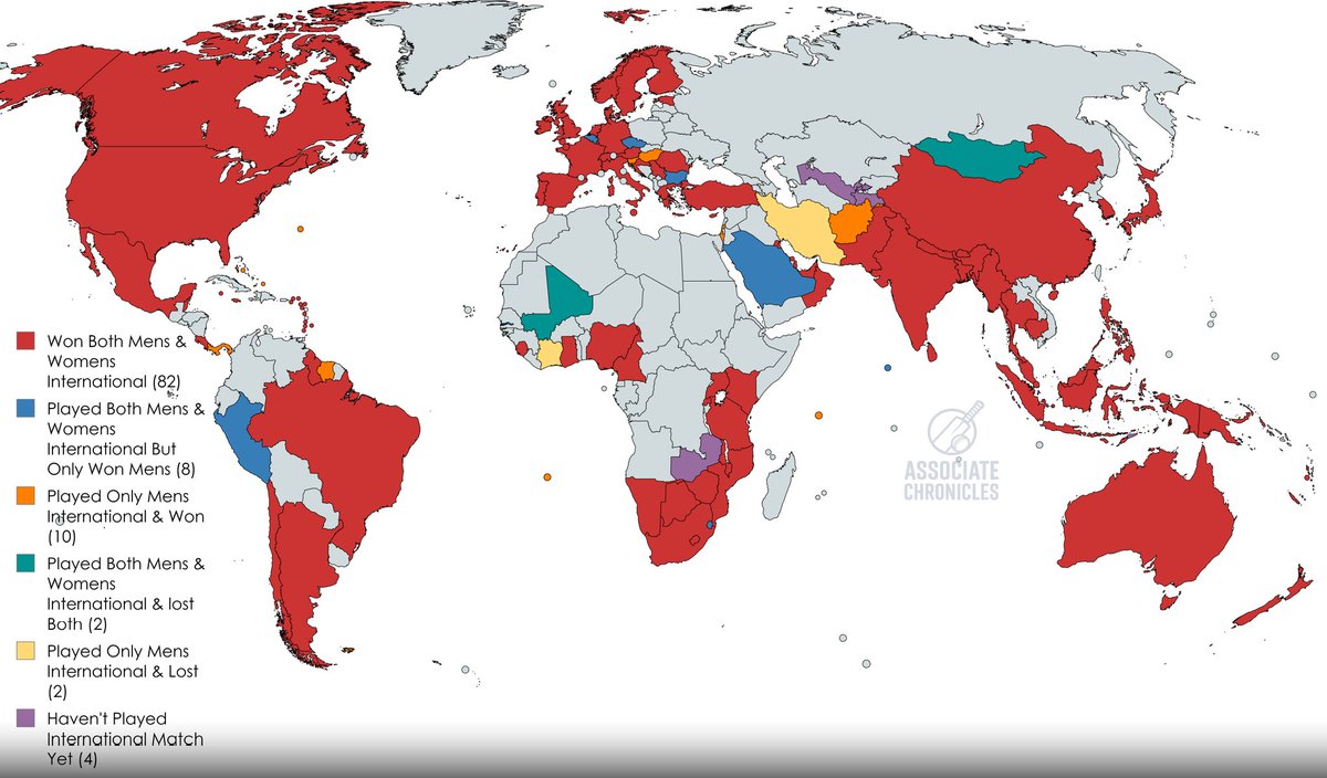 🌍 148 Years of International Cricket — Here's How All 110 ICC Members Stand Today 🏏

Cricket has come a long way — from Test whites to global expansion! As of 2025, there are 110 ICC members, and their international records tell quite a story 👇

🧵