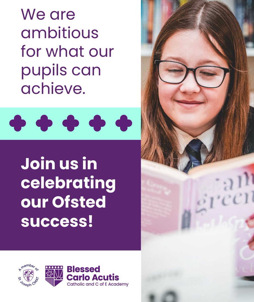Blessed Carlo Acutis Academy (@blessedcarloa) on Twitter photo “Students demonstrate a good understanding of healthy relationships, staying safe and British values, as well as other cultures and faiths.”
Learn about the strength of our personal development in our latest Ofsted report. tinyurl.com/48hry3vh
#success <a href="/StJosephCMAT/">St Joseph Catholic Multi Academy Trust</a> “Students demonstrate a good understanding of healthy relationships, staying safe and British values, as well as other cultures and faiths.”
Learn about the strength of our personal development in our latest Ofsted report. tinyurl.com/48hry3vh
#success <a href="/StJosephCMAT/">St Joseph Catholic Multi Academy Trust</a>