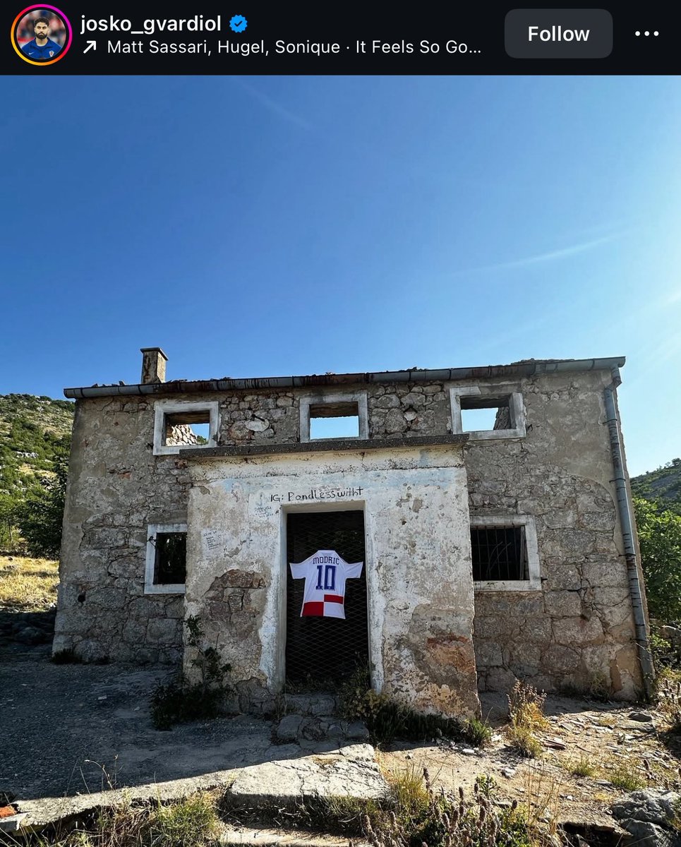 Joško Gvardiol visited Luka Modrić’s childhood home. 🤍