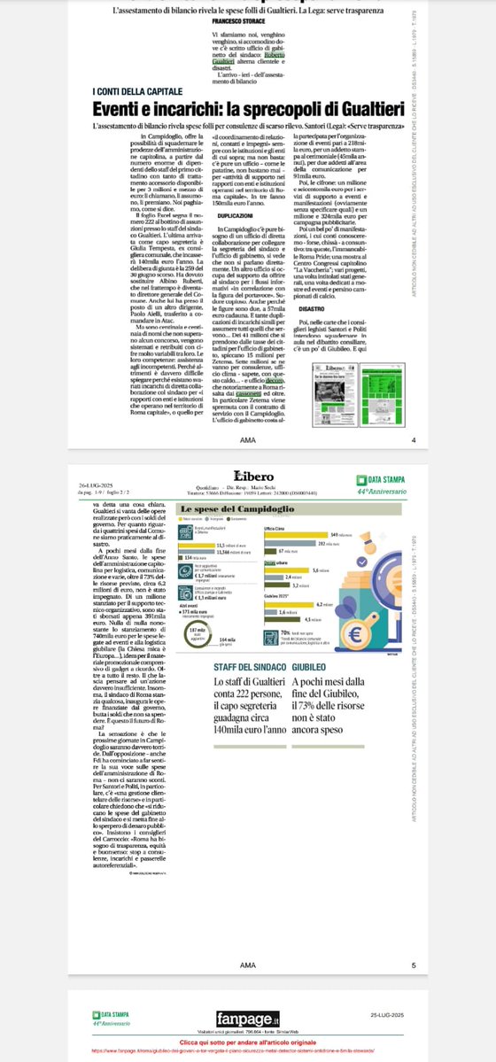 "Ma sono centinaia e centinaia i nomi che non superano nessun concorso, ma vengono sistemati e retribuiti con cifre molto variabili tra di loro"!!🤔🤔🤬🤬🤬
<a href="/diarioromano/">diarioromano</a> <a href="/anderboz/">andrea bozzi</a> <a href="/romanoesaurito/">Alzatore di tergicristalli</a>