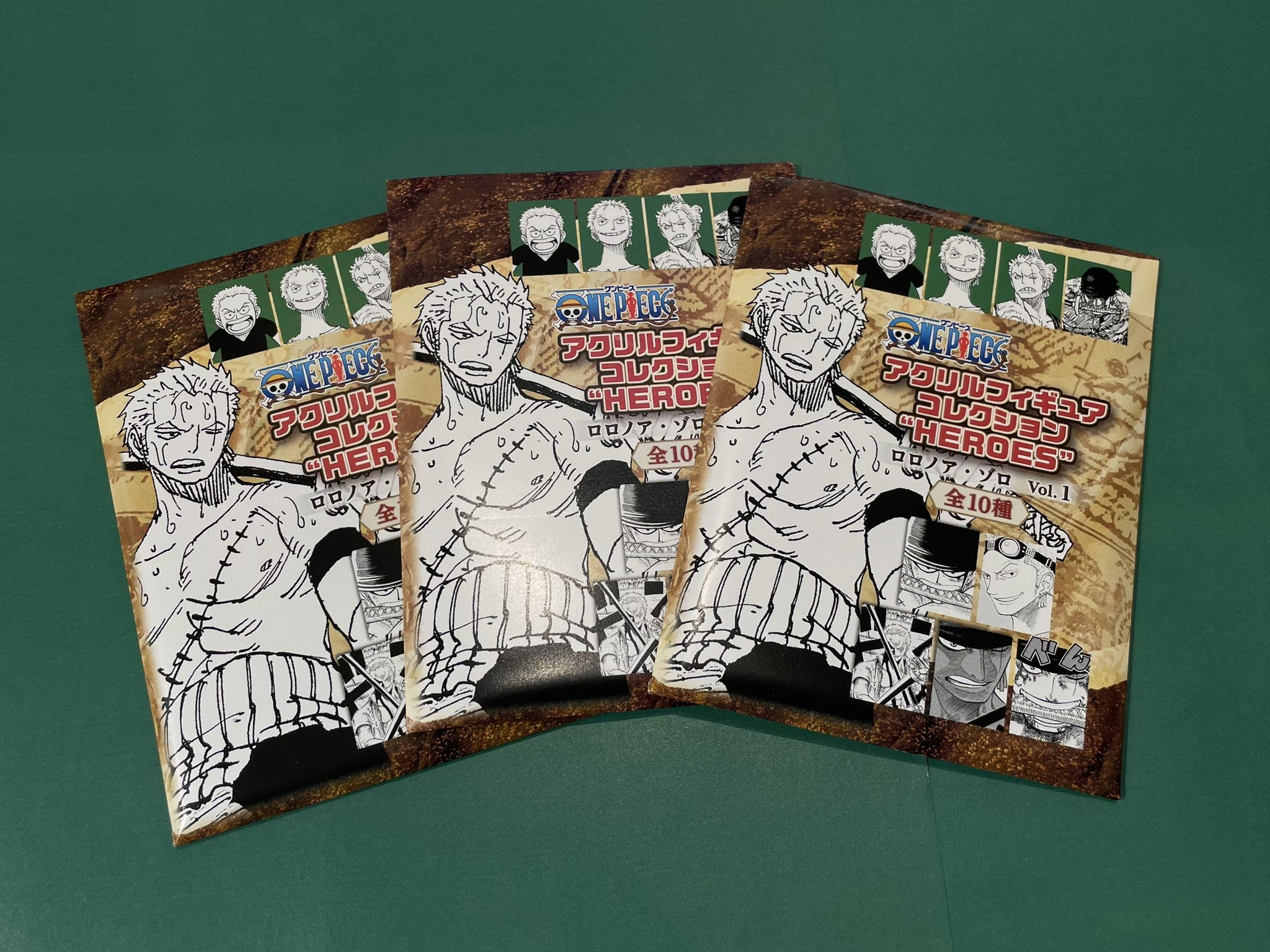 ONE PIECE Colorful アクリルオブジェコレクション ゾロ ONE PIECE ワンピース 25th 25周年 アクリルキャラコレクション