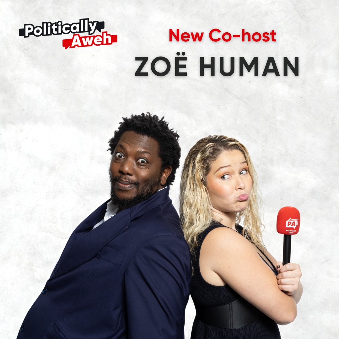 Say hi to Zoë Human, the newest face joining us for Season 4 of PA

You might know her from TV, radio, or that time she clapped back to American TikTok about Coloured Culture. She’s bringing the perfect mix of charm &amp; chaos! 

Welcome to the madness, Zoe! 😁 #PoliticallyAweh