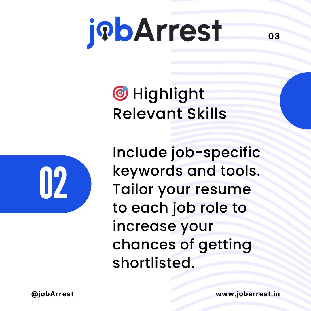 jobarrest's tweet image. Recruiters skim your resume in seconds—make every word count!
💡 Clear layout
🎯 Relevant skills
📊 Quantified results
Upload your resume on #JobArrest &amp;amp; get noticed faster.
👉 jobarrest.in
#ResumeTips #JobSearch #GetHired #FreshersJobs