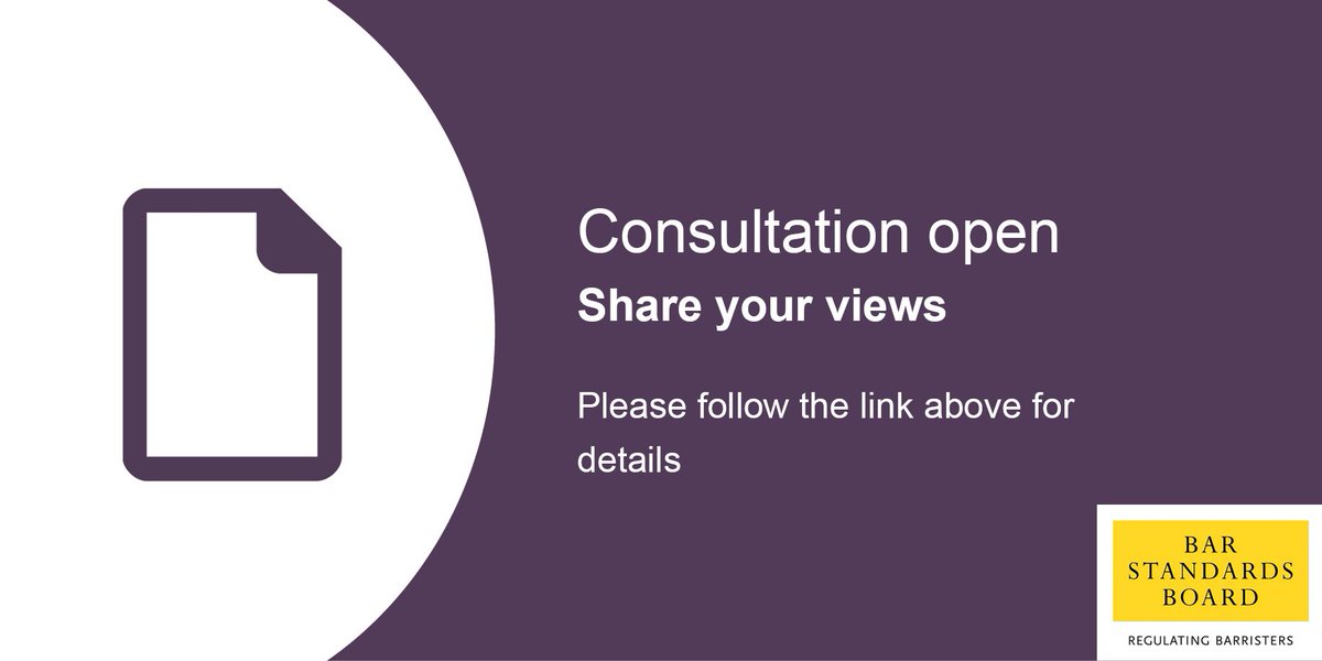 Watch our webinar on proposed revisions to the BSB Enforcement Regulations youtube.com/watch?v=7rS6qk… and please respond to our #consultation by 15 October: barstandardsboard.org.uk/news-publicati…