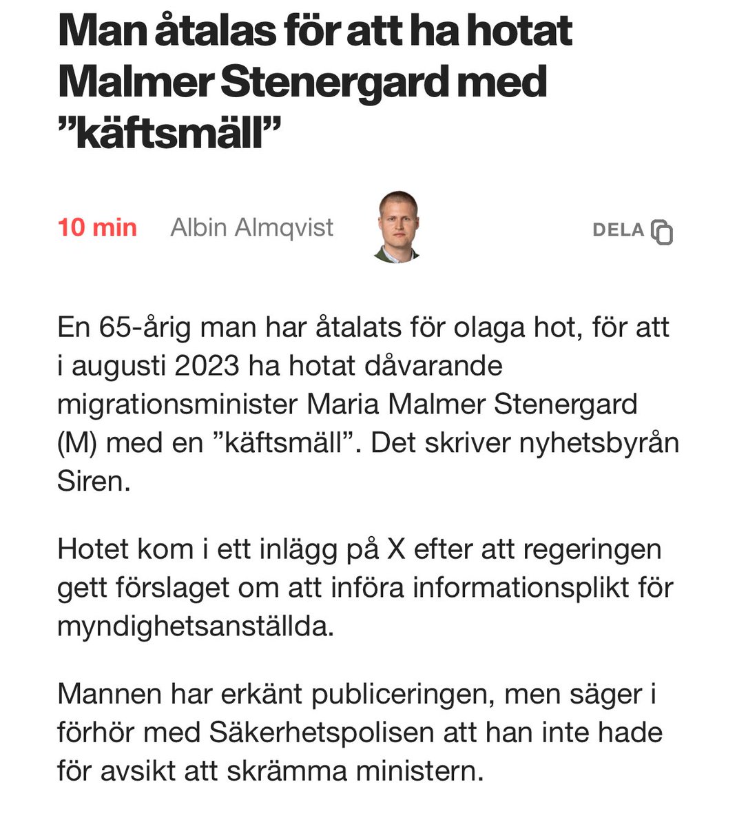 Mkt bra att den goda™ vänsterns agerande får konsekvenser.