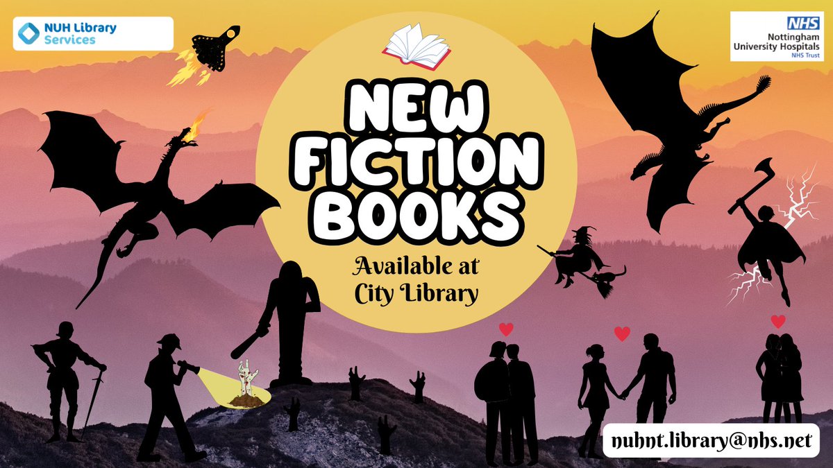 Need a break from studying or researching? Thanks to donations from wonderful staff at NUH, we have a broad selection of new fiction titles available to borrow from City Library. 

Browse our fiction collection online at bit.ly/45b6u5W. 📚