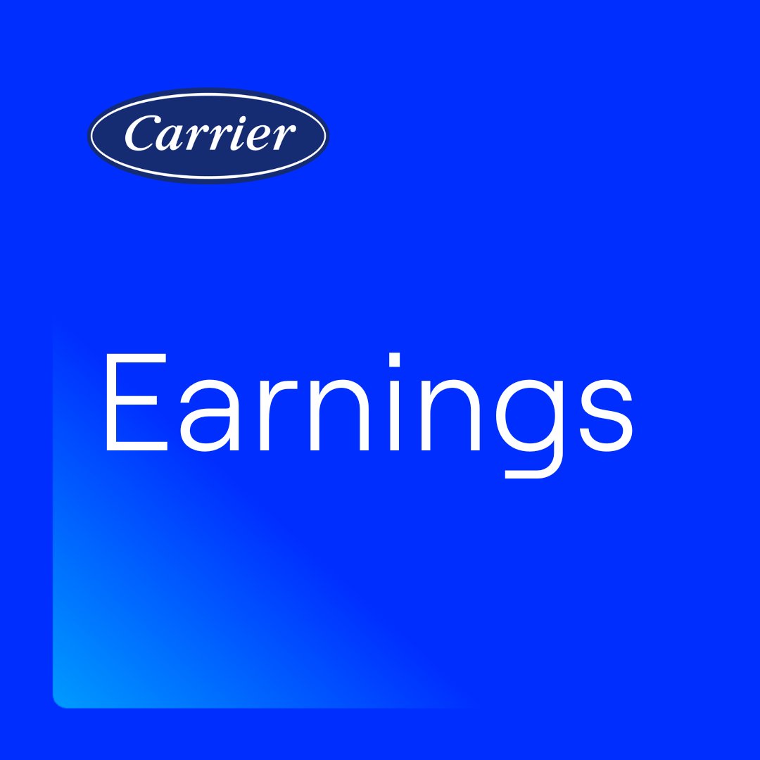 Carrier reports its second quarter #earnings for 2025. $CARR - on.carrier.com/46Cmznz