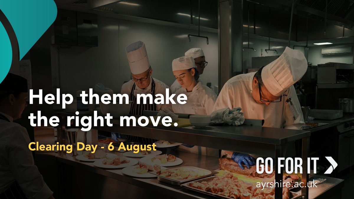 Help them make the right move...

Support their next step with expert advice, real options, and a welcoming campus experience.

Clearing Day is a chance to explore new paths and find the right fit.

📍 All campuses
📅 6 August
⌚ 2.00pm – 4.00pm

bit.ly/3GVfbJm