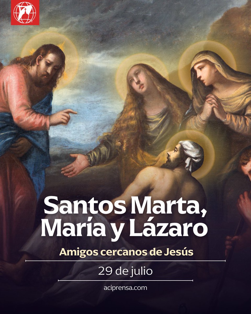 Cada 29 de julio la Iglesia Católica celebra a Marta, a su hermana María y a su hermano Lázaro, amigos y discípulos de Jesús. De acuerdo a la Escritura, el Señor se hospedó al menos en tres oportunidades en casa de los tres, en Betania, ciudad ubicada a unos kilómetros de