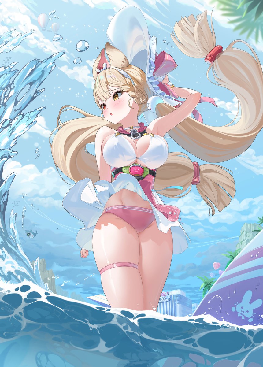 水着姿のアリスと夏を涼しく過ごしたい！🥕
#zzzero #Dripfest2025 #zzzS2Fanart