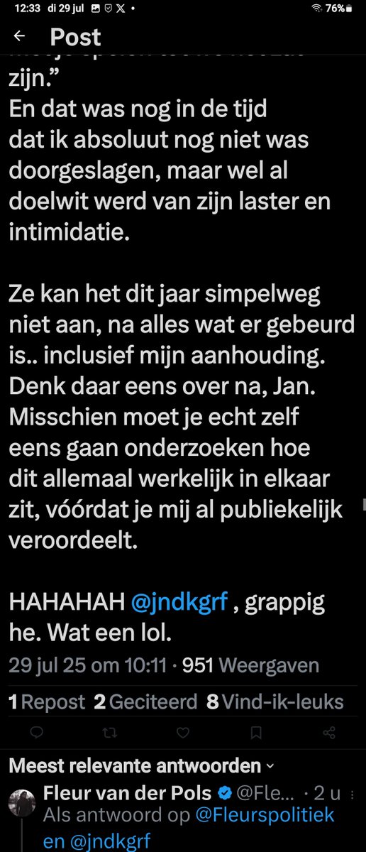 Charlotte R (@charlot2409) on Twitter photo En wederom hangt #ZeurFleur aka <a href="/Fleurspolitiek/">Fleur van der Pols</a> een groot leugen verhaal op. Mensens trap er niet in. En wederom hangt #ZeurFleur aka <a href="/Fleurspolitiek/">Fleur van der Pols</a> een groot leugen verhaal op. Mensens trap er niet in.