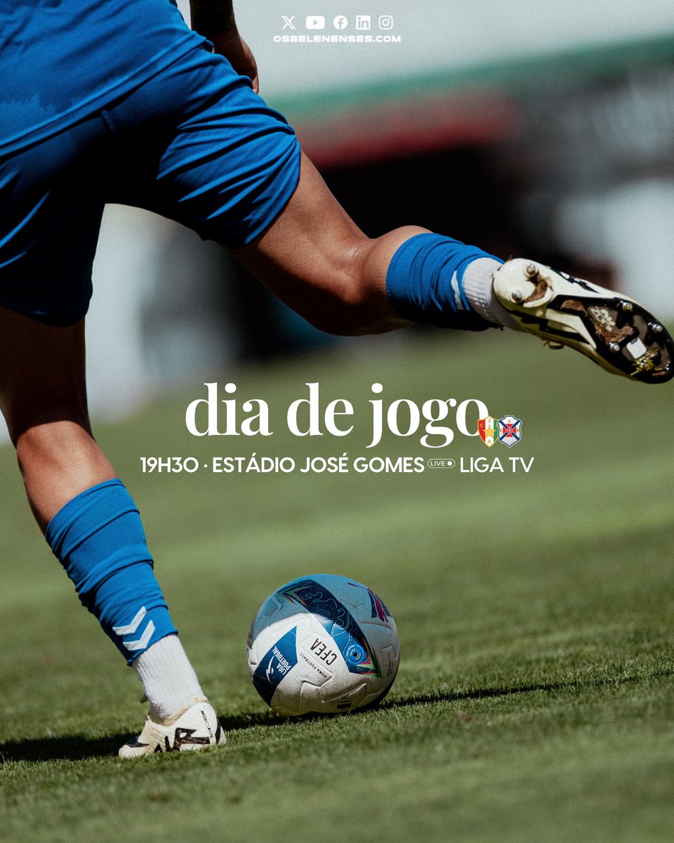 Os Belenenses (@cfosbelenenses) on Twitter photo 🔵 #ComACertezaDeVencer
58 dias depois a bola volta a rolar num jogo que espera a vossa forte presença nas bancadas. Todos os caminhos vão dar ao Estádio José Gomes na reta final de preparação para uma época de #PuroFutebol! 💙🙌
🆚 <a href="/estrelamadora/">CF Estrela da Amadora</a>
⏰ 19h30
#tweetpastel 🔵 #ComACertezaDeVencer
58 dias depois a bola volta a rolar num jogo que espera a vossa forte presença nas bancadas. Todos os caminhos vão dar ao Estádio José Gomes na reta final de preparação para uma época de #PuroFutebol! 💙🙌
🆚 <a href="/estrelamadora/">CF Estrela da Amadora</a>
⏰ 19h30
#tweetpastel