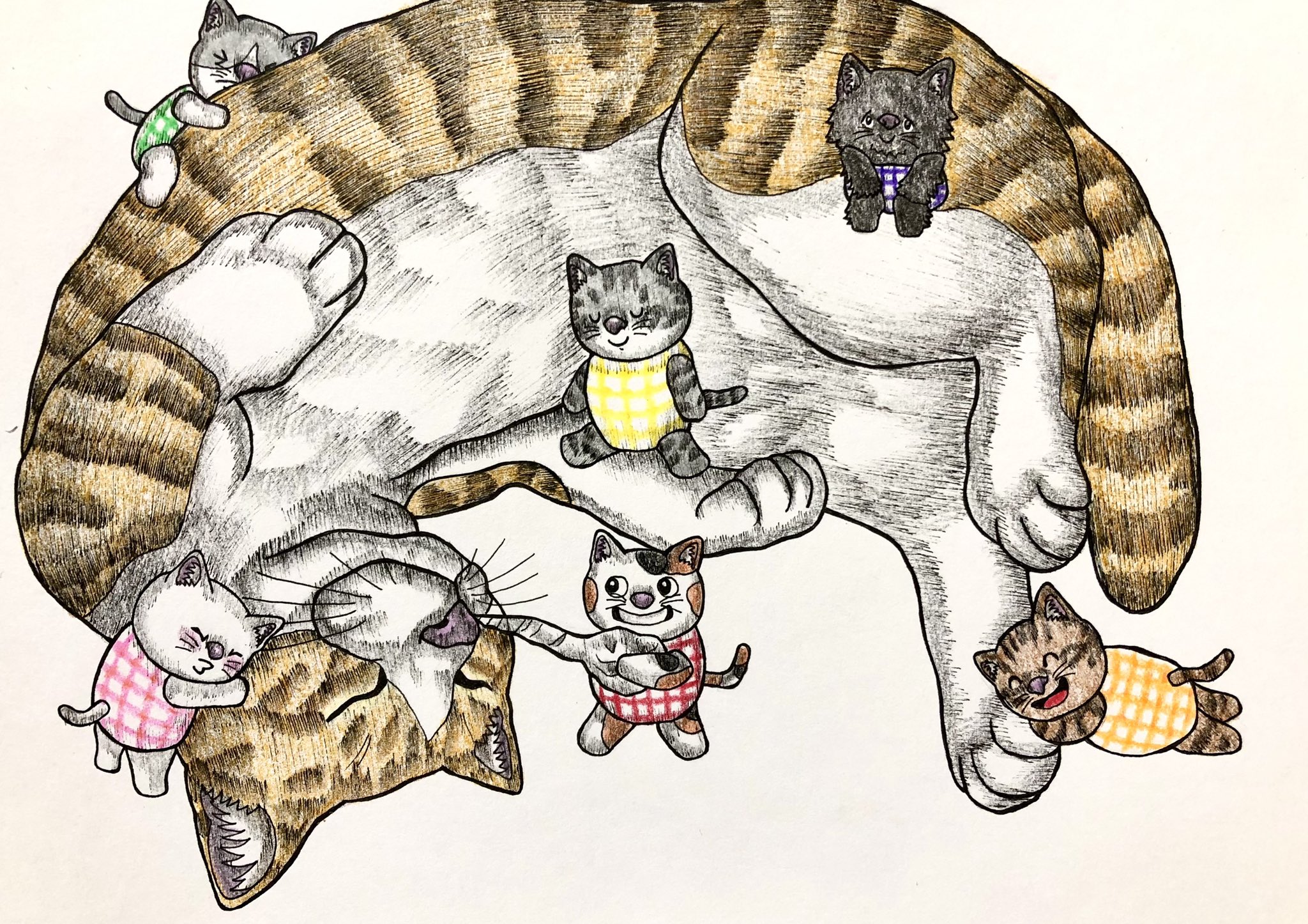 ✴︎ オベロン ✴︎　イラスト　手描き　色紙　アナログ ✴︎ オベロン ✴︎ イラスト 手描き 色紙 アナログ アート・写真