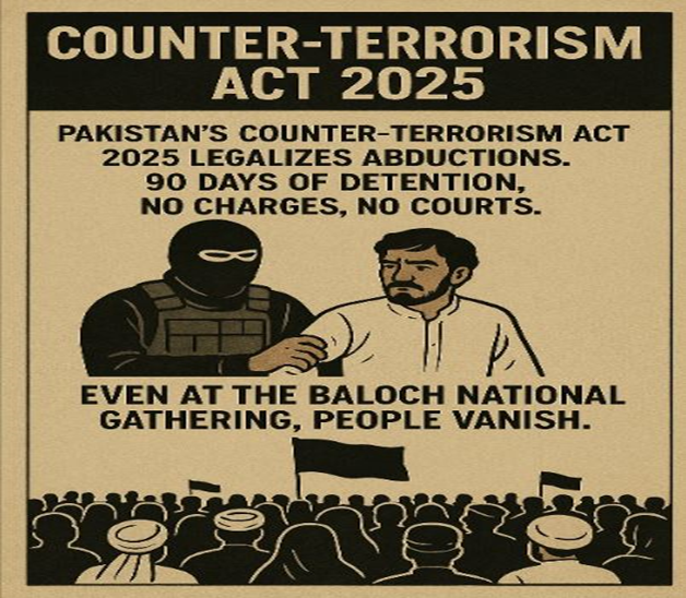 AmazingBharat47's tweet image. Imagine your brother disappears for 90 days — no lawyer, no trial, no news. That’s now “law” in Balochistan. We say: Stop it. Repeal it.  Eyes On Balochistan Law
