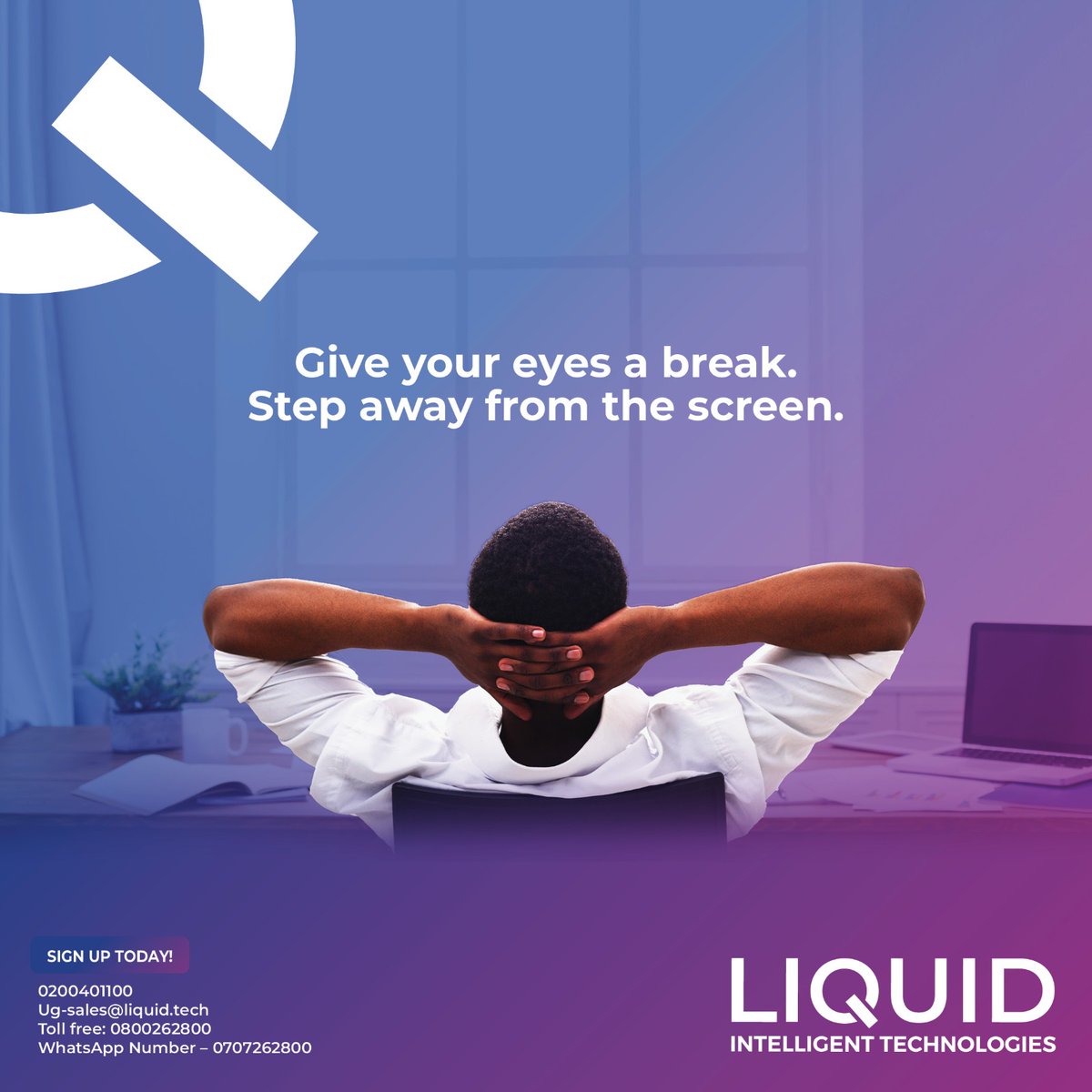Mul1n's tweet photo. Your eyes deserve a timeout. Step away from the screen, stretch,blink, and breathe 😃 https://t.co/qQTF9nIX8p