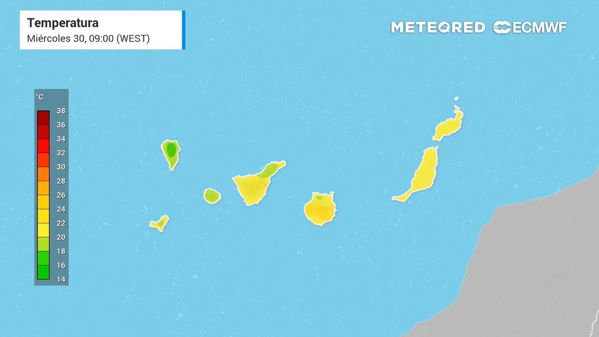 TIEMPO&CLIMA (@tiempoclima) on Twitter photo #NoticiadelTiempo
Mañana en Canarias las temperaturas bajarán hasta 6 ºC tras muchos días de avisos por calor
by <a href="/MeteoredES/">Meteored | tiempo.com</a>
Más info👇
ift.tt/zKqTX2J
Tiempo.com - Meteored #NoticiadelTiempo
Mañana en Canarias las temperaturas bajarán hasta 6 ºC tras muchos días de avisos por calor
by <a href="/MeteoredES/">Meteored | tiempo.com</a>
Más info👇
ift.tt/zKqTX2J
Tiempo.com - Meteored