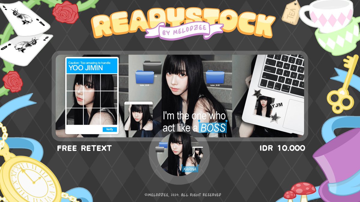 wvimsy's tweet image. ada layout ready karina siap retext bisa dijemput ke dm #zonauang