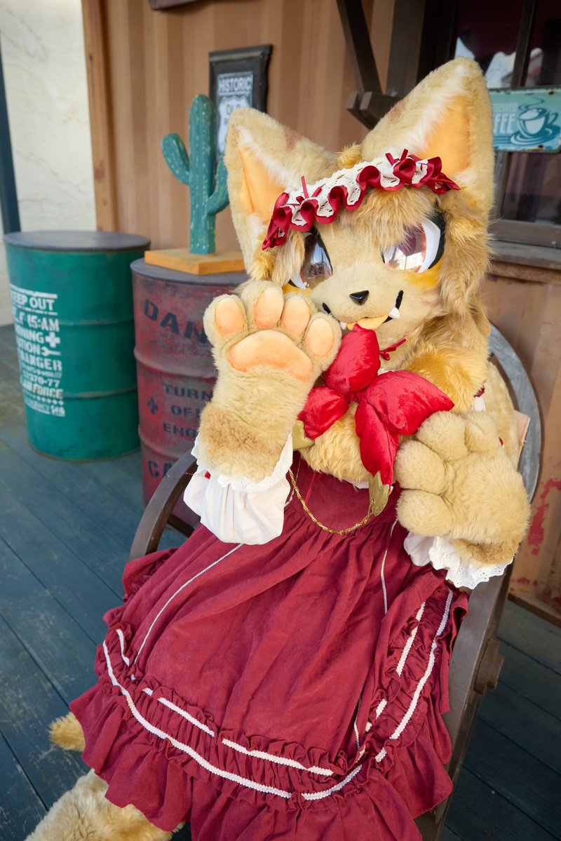 日陰おいでよ〜☘
 #FursuitEveryday