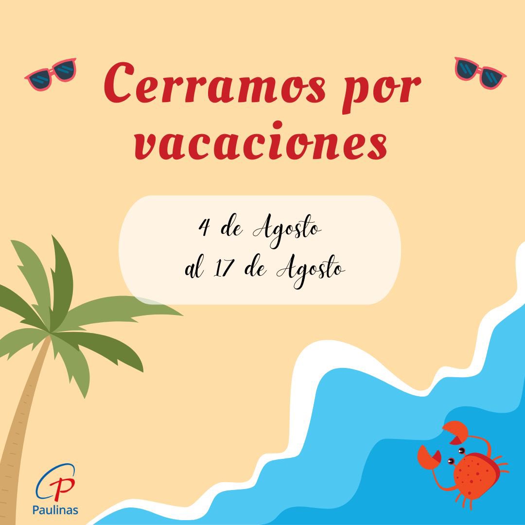 📣 Última semana abiertos antes de las vacaciones 👇