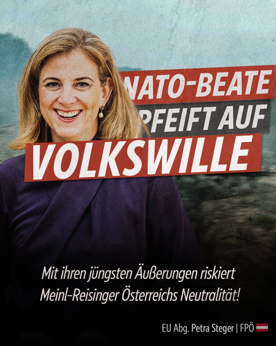 PetraStegerFPOE's tweet image. #NEOS-Außenministerin Meinl-Reisinger @BMeinl sägt mit ihren jüngsten Äußerungen zur Neutralität an einem der tragenden Pfeiler der Zweiten Republik. Die jahrzehntelange bündnisfreie Außenpolitik hat unserem Land Stabilität, Sicherheit und internationale Wertschätzung