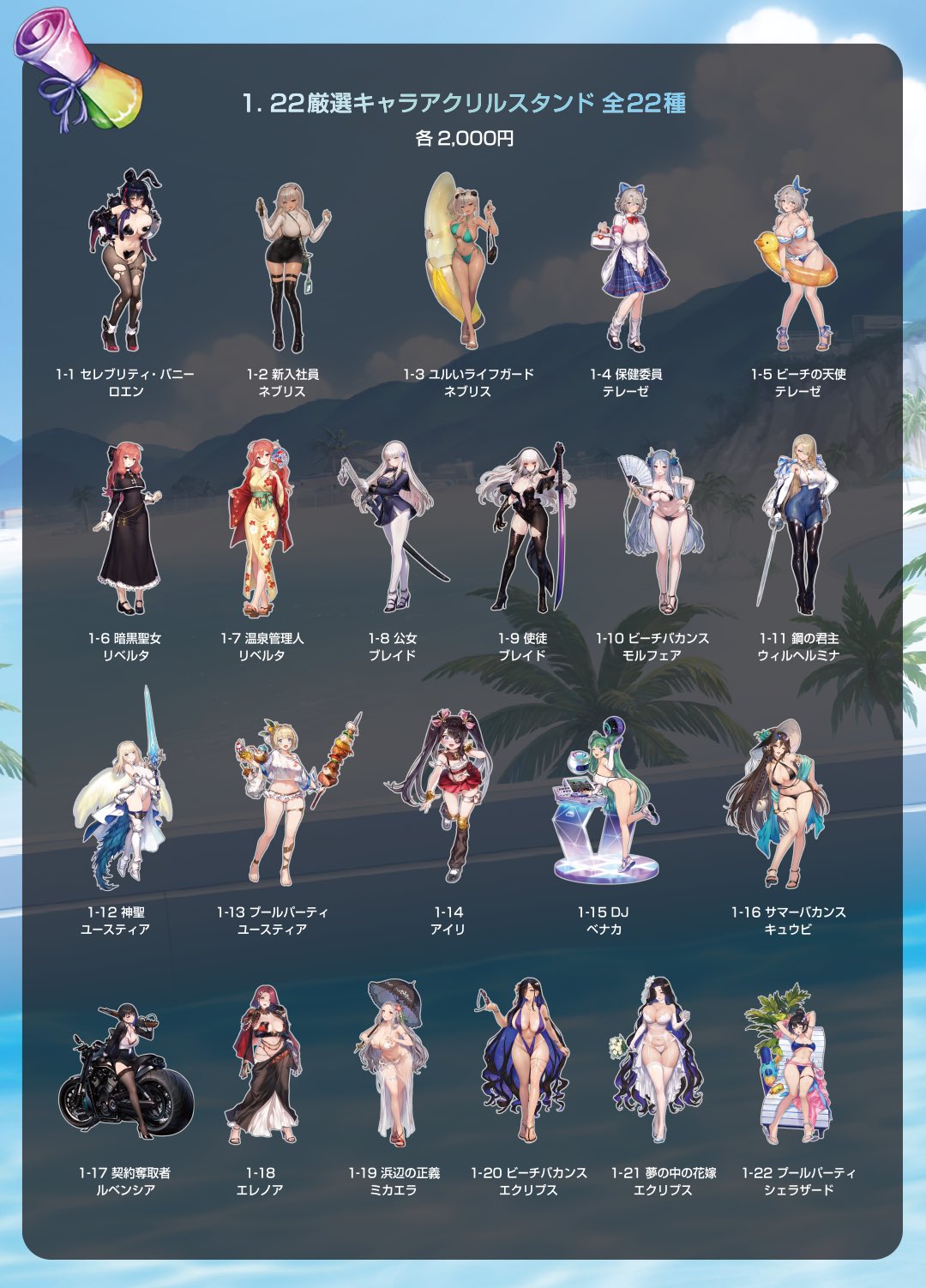 コミケ C106 ブラダス 等身大デートアクリルスタンド テレーゼ