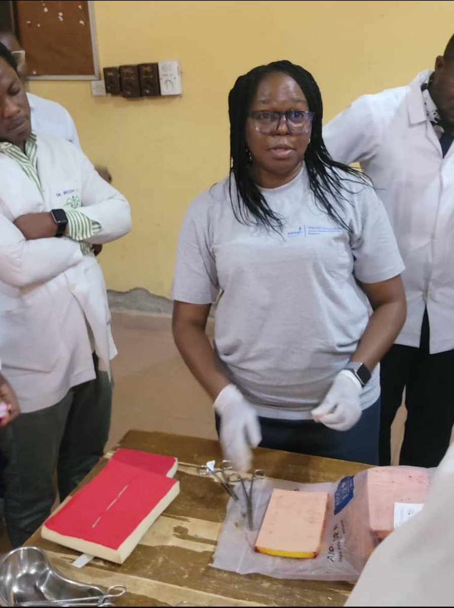 From one trainer to many! After being supported with cutdown pads and fleet uterus, our trainer stepped down the training to her residents. One of them was so inspired, he went on to train his own colleagues too. This is how sustainable impact begins! 👨🏾‍⚕️ #AOSS #TOT <a href="/LSTM_MNHQoC/">Emergency Obstetric and Quality of Care Unit</a>