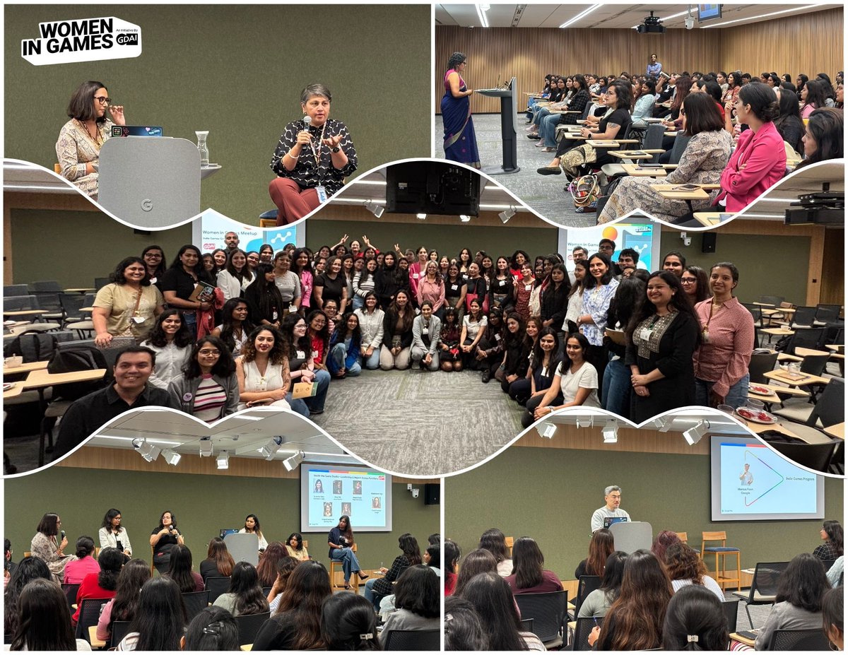 🌟 What an incredible day at the Women in Games – Bengaluru Meetup, hosted at the Google Ananta Office!

👏 With 250+ registrations, 100+ attendees, and 15 amazing speakers, the day was filled with powerful insights, inspiring journeys, and meaningful connections.

Highlights