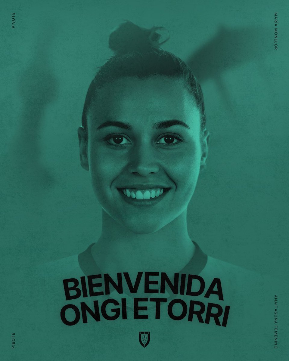 bmanaita_fem's tweet photo. COMUNICADO OFICIAL | Anaitasuna alcanza un acuerdo con María Monllor para la próxima temporada.

▶️ https://t.co/qQtpTPDNIX

#BienvenidaMaría | #OngiEtorriMaría https://t.co/udZF4XW6uI