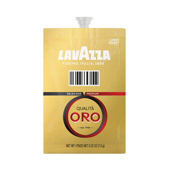 Flavia Lavazza Qualità Oro is the symbol of Lavazza’s ability to create exceptional coffee blends, every time. The 100% Arabica beans from Central &amp; South America have an inviting dark colour &amp; velvety texture w/notes of fruit &amp; flowers. #LavazzaOro #FlaviaMachine #fruit #flowers