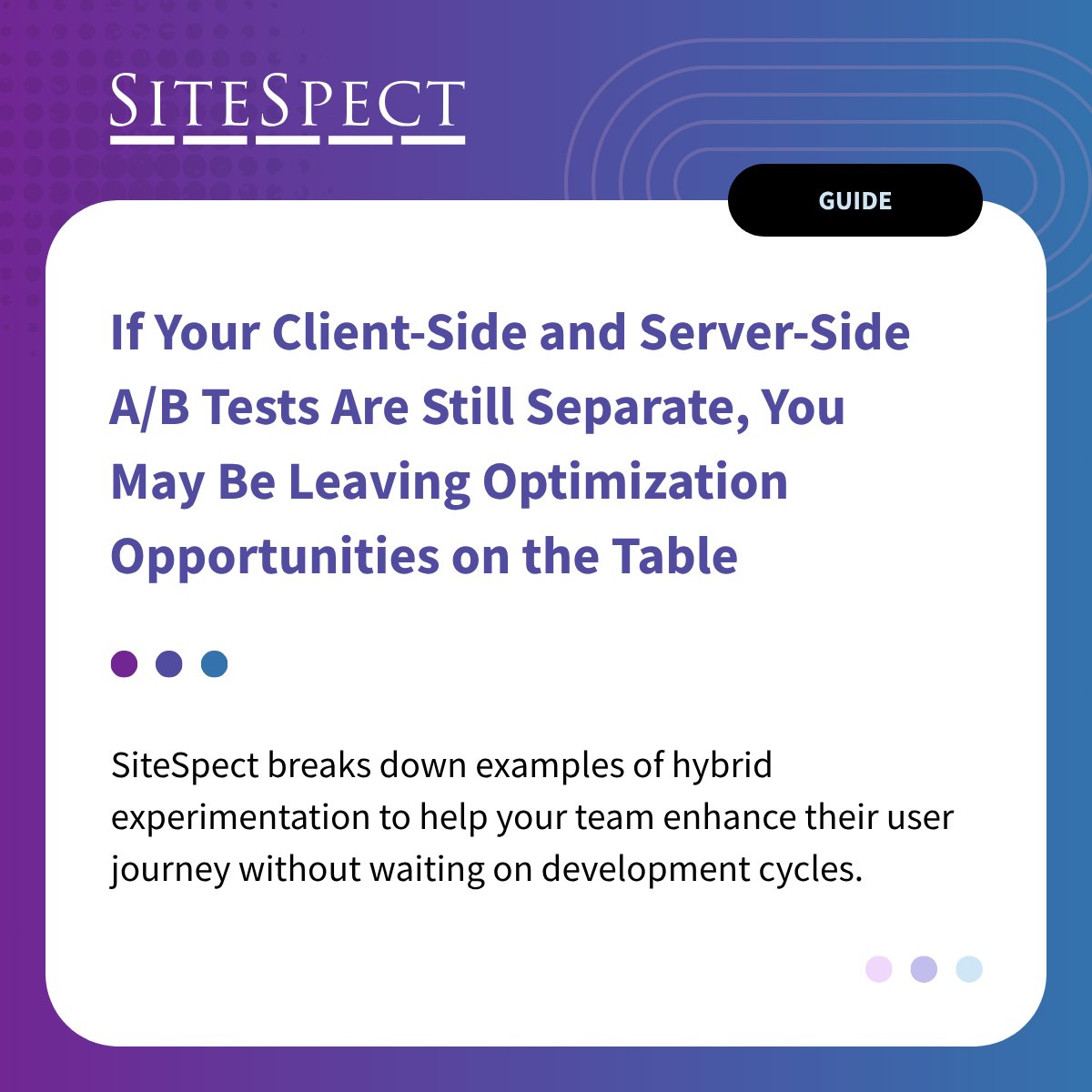 SiteSpect tweet media