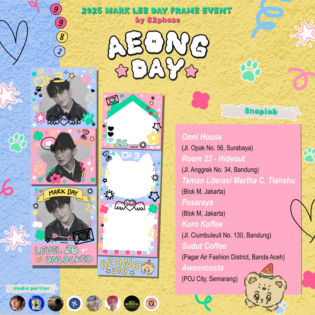 nct_menfess's tweet image. ゛ᥲꫀꪮᥒg dᥲᥡ 🐈‍⬛ ⸝⸝.ᐟ⋆ ( ͡•. •. ͡ )

2025 Mark Lee Day Frame Event
Photoboth Template by @82phase 

📮 Photomatics ꒰ 1 - 7 Agustus 2025 ꒱
📮 Snaplab ꒰ 8 - 21 Agustus 2025 ꒱
 
more details on thread

#OurAeongTurns26 #HappyMarkDay #MARK #마크