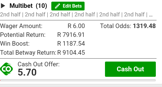 Effort Sibanda (@sibandaeffort) on Twitter photo <a href="/jimmyabza_za/">πππππ</a> Betway_BW80E2FD3. Under 4.5 goals kick off ..18.00
Betway_BW81399AF.Over 2.5 goals kick off 18.00
Betway_BW80E63CE.Both teams to score Yes kick off 19.00
Betway_BW80ED229.Highest scoring half second half kick off 18.00 <a href="/jimmyabza_za/">πππππ</a> Betway_BW80E2FD3. Under 4.5 goals kick off ..18.00
Betway_BW81399AF.Over 2.5 goals kick off 18.00
Betway_BW80E63CE.Both teams to score Yes kick off 19.00
Betway_BW80ED229.Highest scoring half second half kick off 18.00