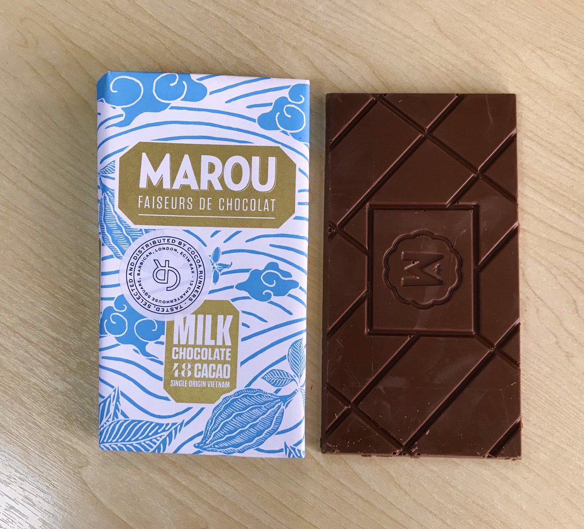 Andrew Baker (@ccandrewbaker) on Twitter photo A fragrant and characterful dark milk made in Vietnam with beans from that lovely nation. <a href="/MarouChocolate/">MAROU CHOCOLATE</a> bravo A fragrant and characterful dark milk made in Vietnam with beans from that lovely nation. <a href="/MarouChocolate/">MAROU CHOCOLATE</a> bravo