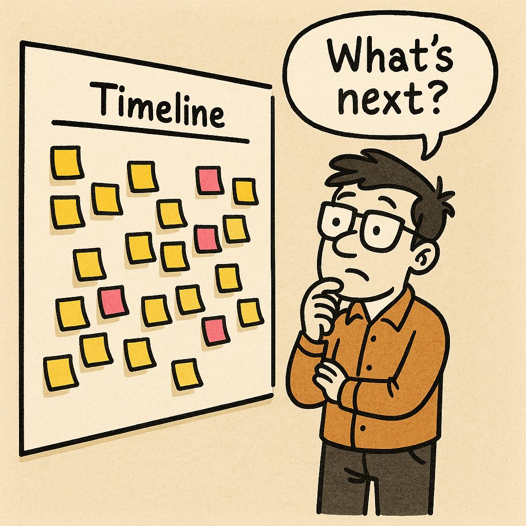 Now that you have a clear and meaningful timeline from #BigPicture #EventStorming, the question is: what’s next?

letstalkaboutjava.blogspot.com/2025/07/after-…

#EventStorming #CodeCraftsmanship