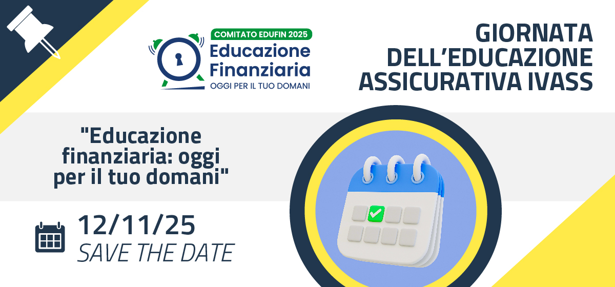 IVASS (@ivassocial) on Twitter photo 🗓️#SaveTheDate: 12 novembre 2025 Giornata dell’#Educazione #Assicurativa 2025 di #IVASS. 📣 A novembre torna il Mese della cultura #finanziaria, #assicurativa e #previdenziale organizzato da <a href="/ITAedufin/">Comitato EduFin</a>: "Educazione finanziaria: oggi per il tuo domani". 👉t.ly/EekW9 🗓️#SaveTheDate: 12 novembre 2025 Giornata dell’#Educazione #Assicurativa 2025 di #IVASS. 📣 A novembre torna il Mese della cultura #finanziaria, #assicurativa e #previdenziale organizzato da <a href="/ITAedufin/">Comitato EduFin</a>: "Educazione finanziaria: oggi per il tuo domani". 👉t.ly/EekW9
