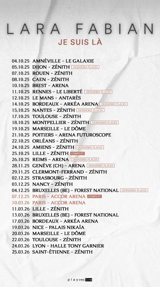 Tellement hâte de vous retrouver 🤍 Lien de la billetterie en bio.