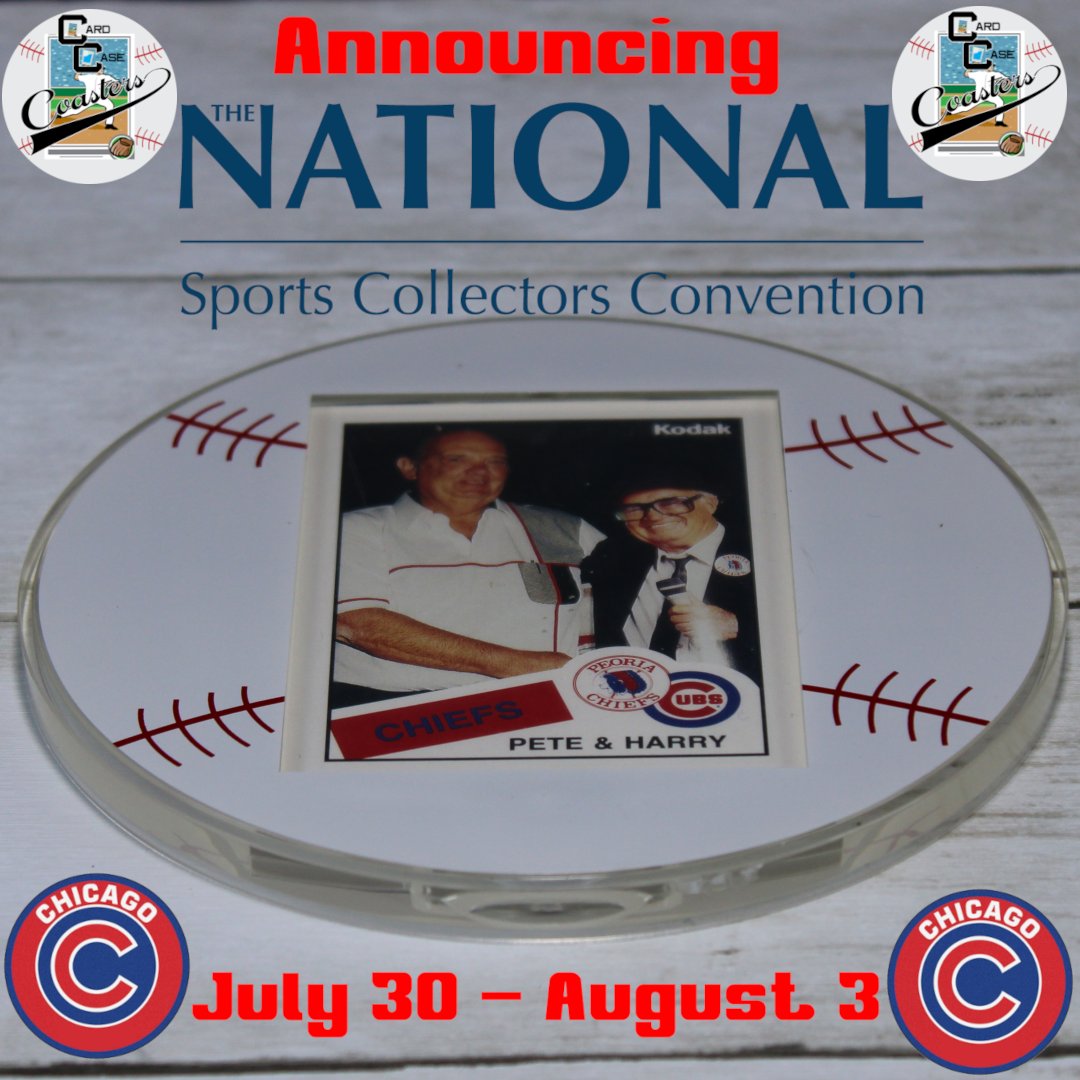 CardCoasters's tweet image. Holy Cow! The 2025 National Sports Collectors Convention (The National) will be held at the Donald E. Stephens Convention Center in Rosemont, Illinois, from July 30 - August 3, 2025. Chicago will also be home to the greatest card show on earth for the next three years.
CARD…